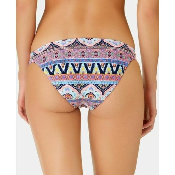 California Waves - Far Away Printed Strappy Hipster Bottom, Multi-color, M, NWT - Picture 2 of 2